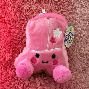 Aurora Palm Pals Pink Cowgirl Boot 5”  Stuffed Animal Bean Bag Toy